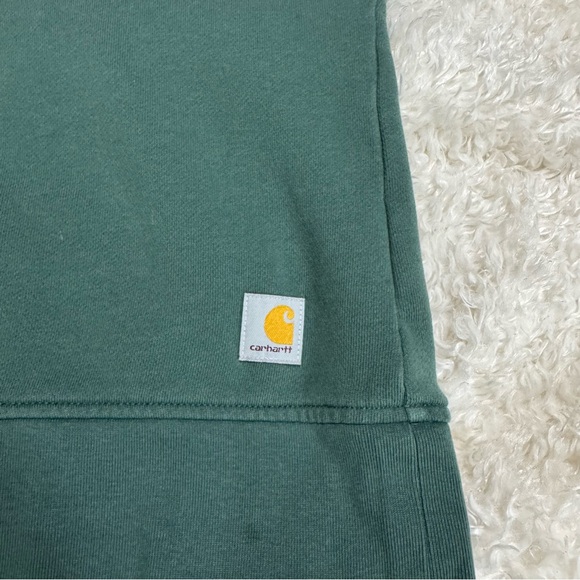 Carhartt Women's Tencel Fiber Series Loose Fit Sleeve Graphic Sweatshirt Balsam - Picture 6 of 11